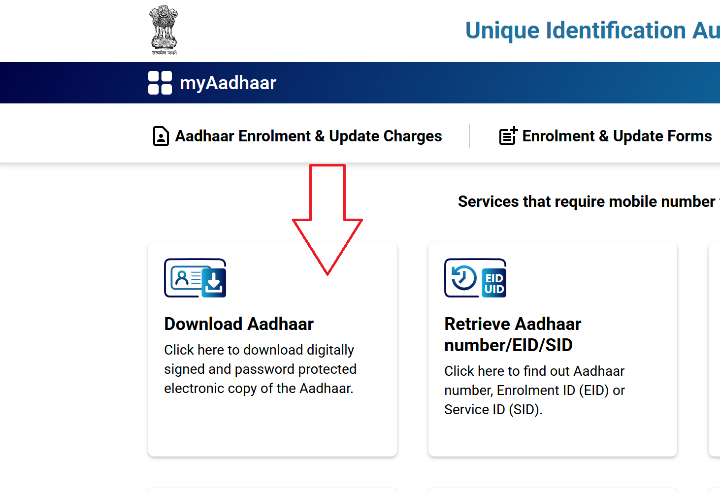 Aadhaar Download